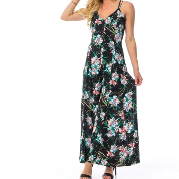 BOHO FLORAL JUMPSUIT - Picture 2 of 4